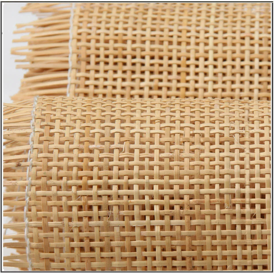 Decoração quadrada natural do Rattan, material real 40 do reparo da mobília da decoração da parede do Rattan do Webbing da cana 45 50 60cm 1m