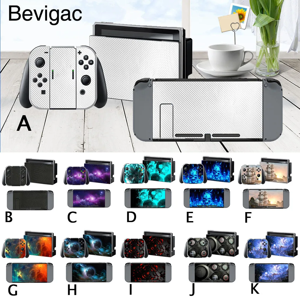 

Bevigac Ultra-thin Set PVC Decal Skin Cover Stickers Case Kit for Nintend Switch NS NX Console Joy-con Controller Dock Accessory