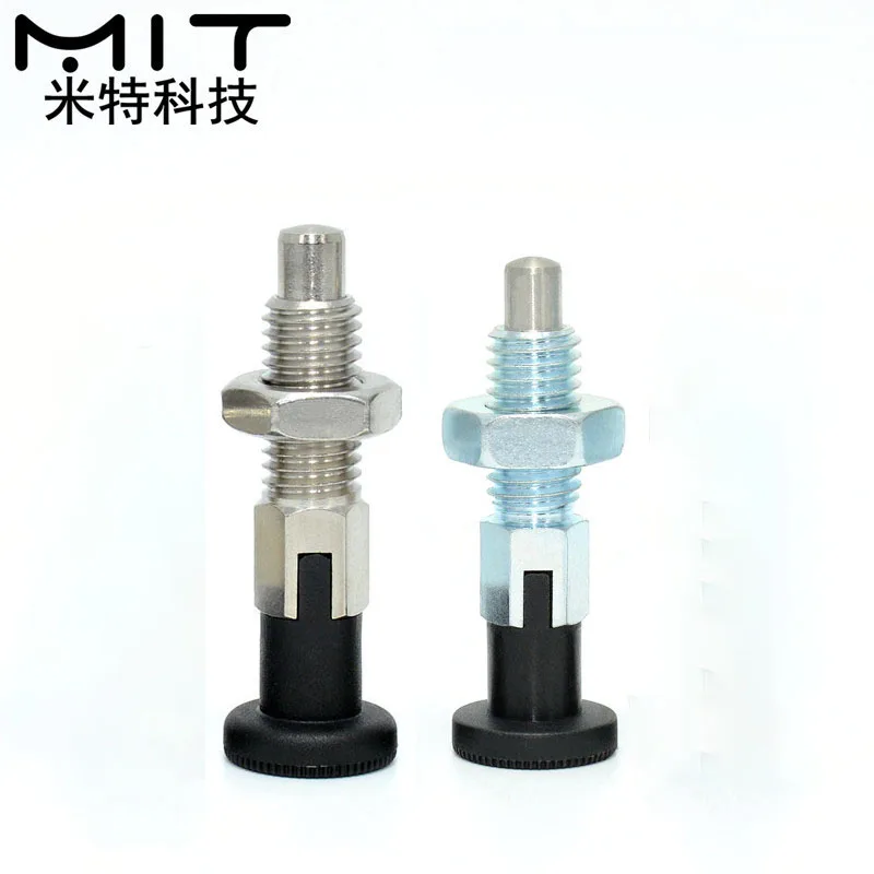 M6 Self-locking Index Plunger Pin Knob Plungers Coarse Thread Type Fixed self-locking Indexing Positioning Pins