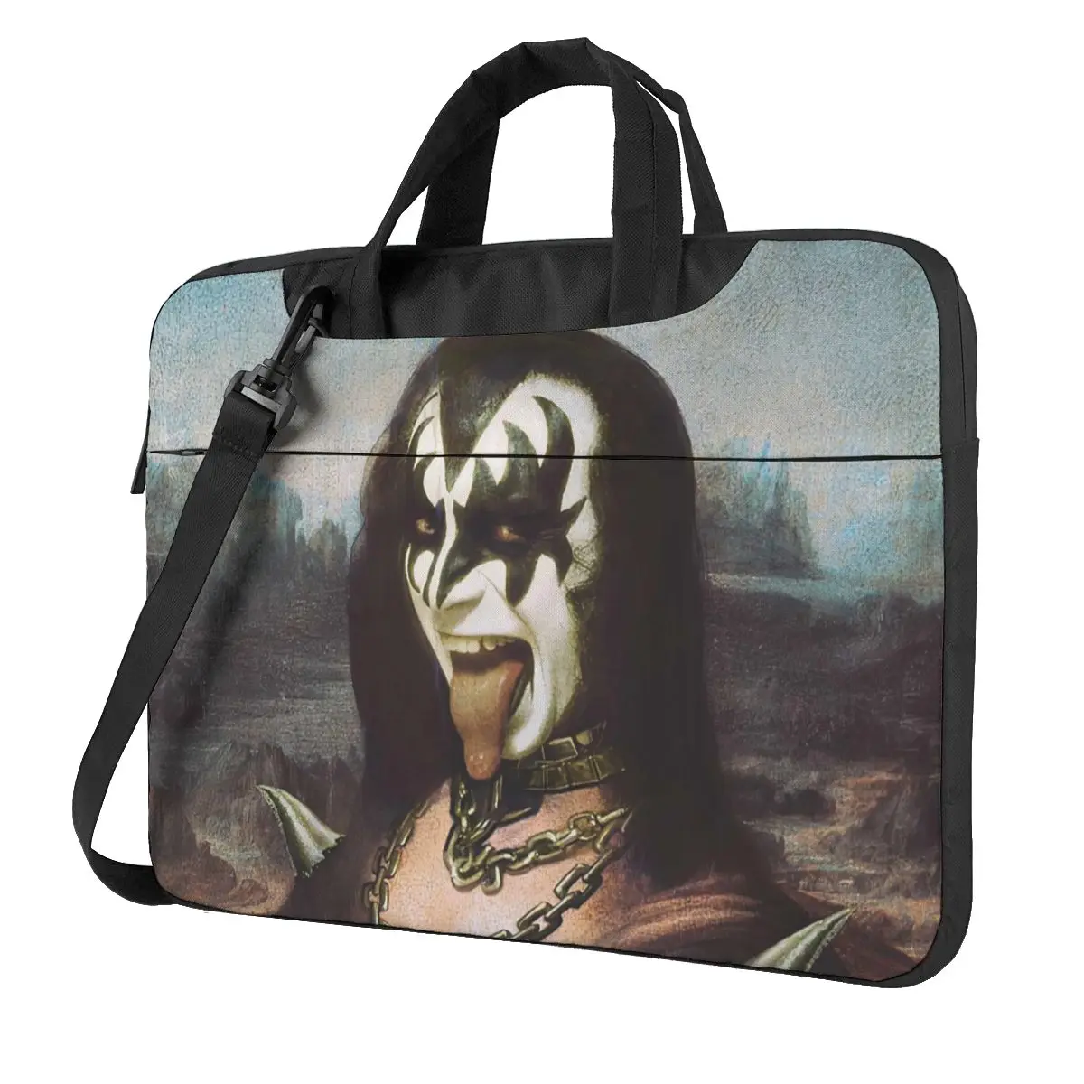 

Kiss Band,MonaLisaKiss,funny Laptop Bag Case Protective Vintage Computer Bag Bicycle Crossbody Laptop Pouch