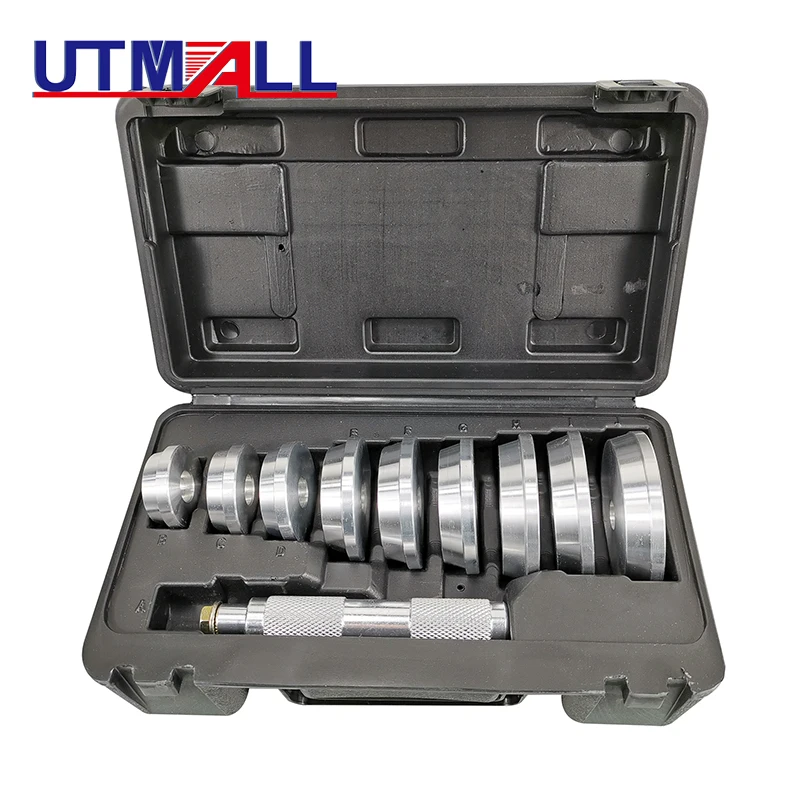 Professional Universal 10PCS Bearing Installer & Remover Bearing And Seal  Drive Tool Set