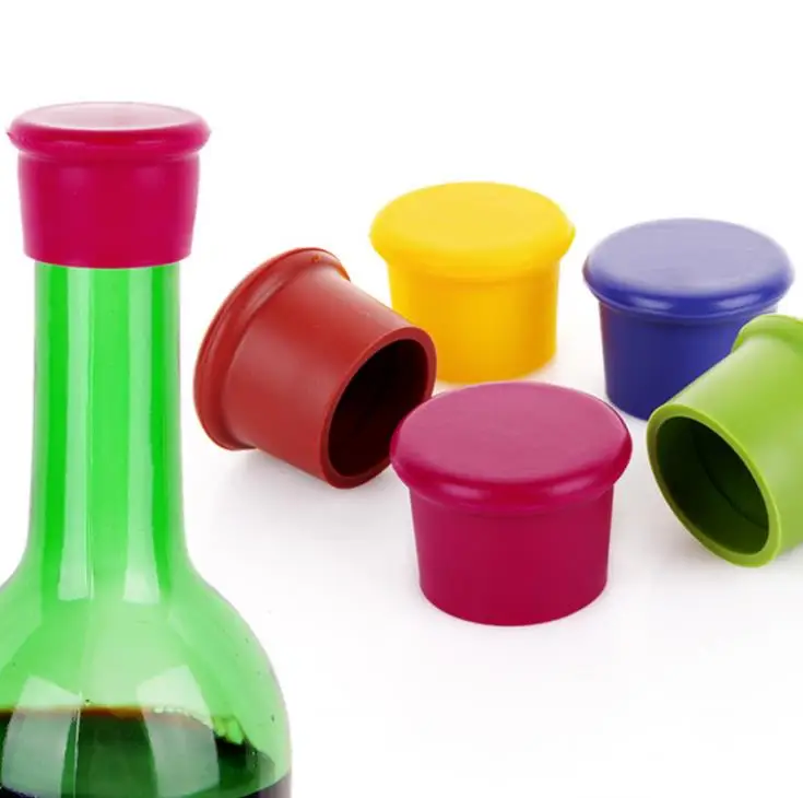 

5000 pcs Reusable Silicone Wine Beer Bottle Cap Stopper Home Kitchen Bar Tools Drink Saver SN224