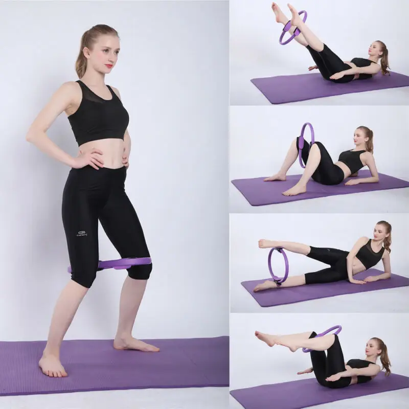 Fitness Yoga Shape Pilates Ring Dual Grip Magic Circle Body Exercise Weight Yoga Tool Kit