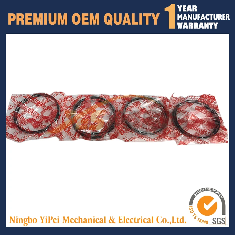 

4 set Piston ring STD For Kubota V2203 V2203T V2203E V2203B BOBCAT 7753 87mm 2HK*2*4,2.5HK+2+5