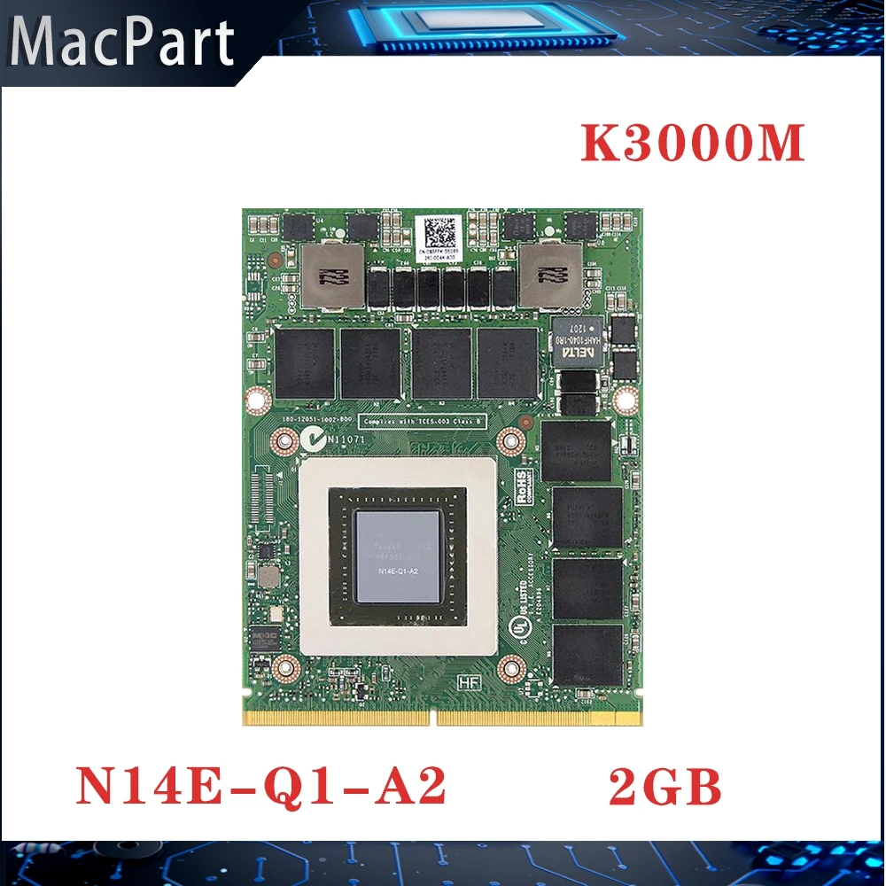 Quadro K3000 K3000M GDDR5 2GB Video Graphics Card N14E-Q1-A2 With X-Bracket For iMac A1312 2010 2011 year