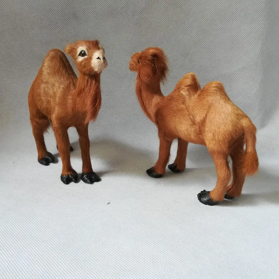 lifelike camel toy polyethylene&furs hard model handicraft Dromedary or Bactrian camel model b0769