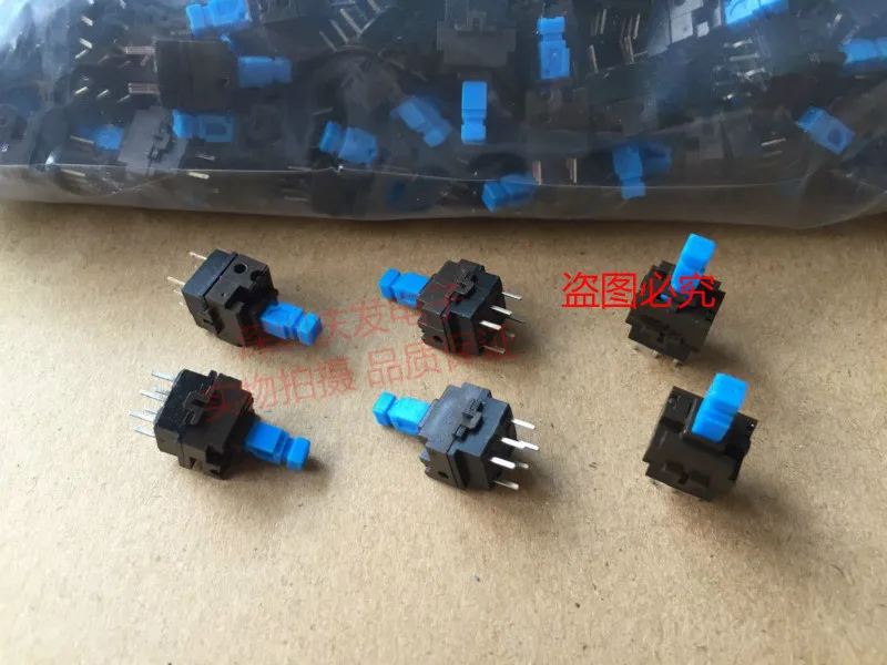 Original new 100% tower self spring double row 6pin push switch square head reset 10.5*10*18.5 power switch