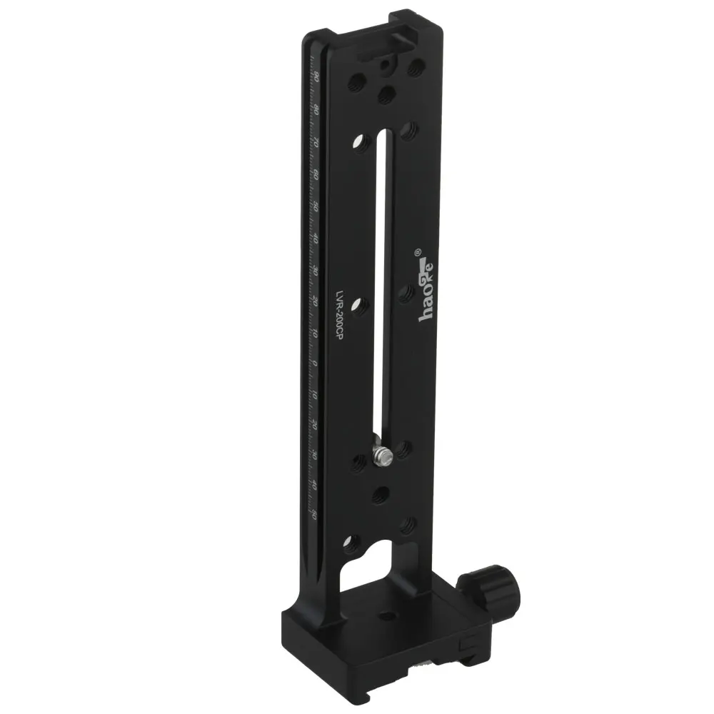 Haoge 200mm Dual Dovetails Nodal Slide Vertical Rail with 90 Degree Quick Release Clamp Compatible with Arca-Swiss SUNWAYFOTO