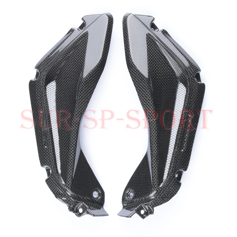 Air Induct ฝาครอบด้านข้างฝาครอบ Fairing สำหรับ MV Agusta F3 675คาร์บอนไฟเบอร์100%