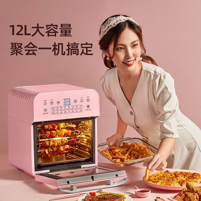 12L Automatic Oil-free airfryer deep  for home Stainless steel   toaster oven smart   French fries machine