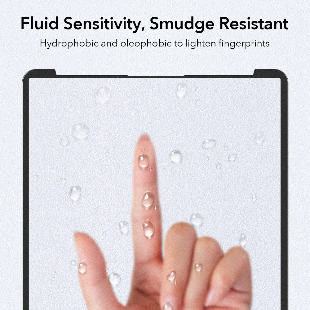 Esr Para iPad Pro 11 12.9 2021 2020 Protetor de Tela De Papel Magnético Para iPad Air 4 Filme Pet Fosco Removível Para iPad 8 7