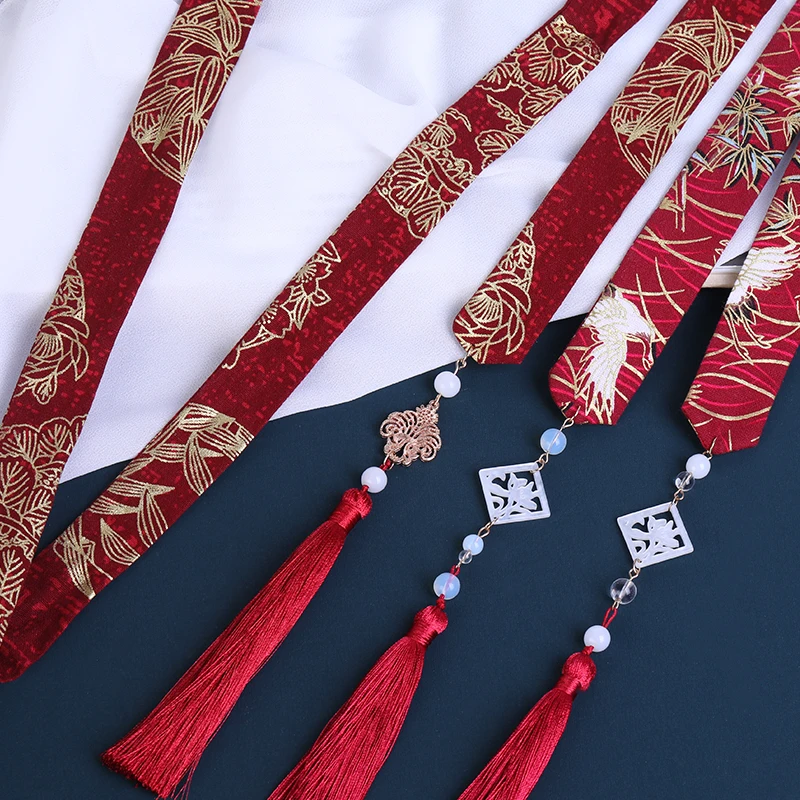 Hanfu Haar Band Meisje Archaistic Hoofdtooi Lint Hoofdband Tassel Bandeau Lint Oude Kostuum Decoratie Haaraccessoires