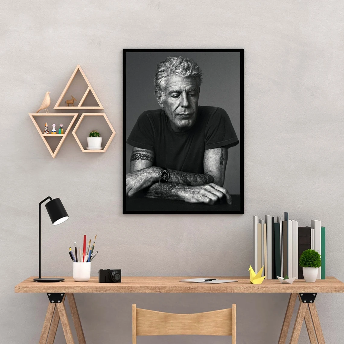 Anthony Bourdain No Reservations TV Movie Cover Poster Art Print Canvas Painting Wall Pictures Living Room Home Decor (No Frame)