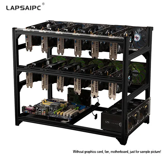 Mining rig frame  12 GPU Open-pit Mining Machine Frame Case Mining Coin Ring Support Bracket Case Frame Transfer Mining Rack