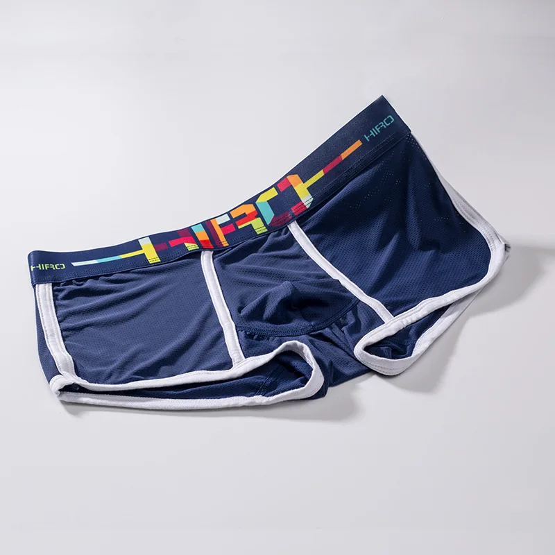 Four seasons new fashion simple men's underwear comfortable personality breathable all-match cotton sexy boxer briefs