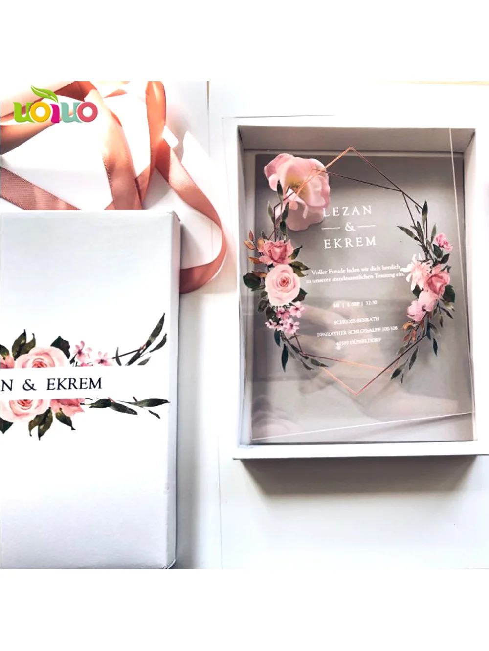 Sample Transparent Acrylic,Mirror Card,Black Wedding Invitations,Birthday,Menu Invitation High Quality UV Printing Eco-Friendly