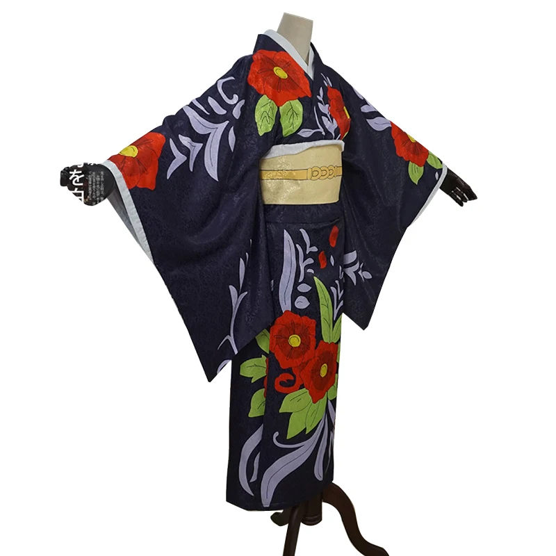 

Costume Anime Tamayo Cosplay Ghost Doctor Demon Printed Kimono Women Free Shiping B