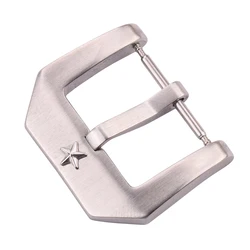 22mm Stainless Steel Watch Buckle Fashion Watchbands Strap Clasp High Quality Silver Brushed Metal Watch Accessories