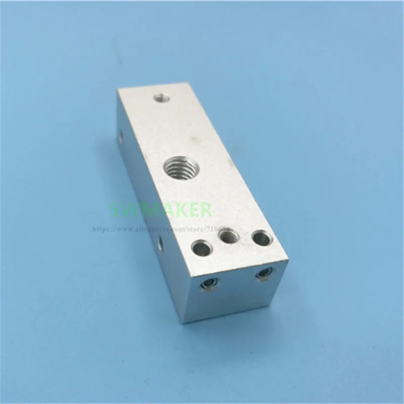 Replicator 2 3D printer MK8 single extruder Bar Mount hotend bar aluminum alloy Metal Bar Mount heater block