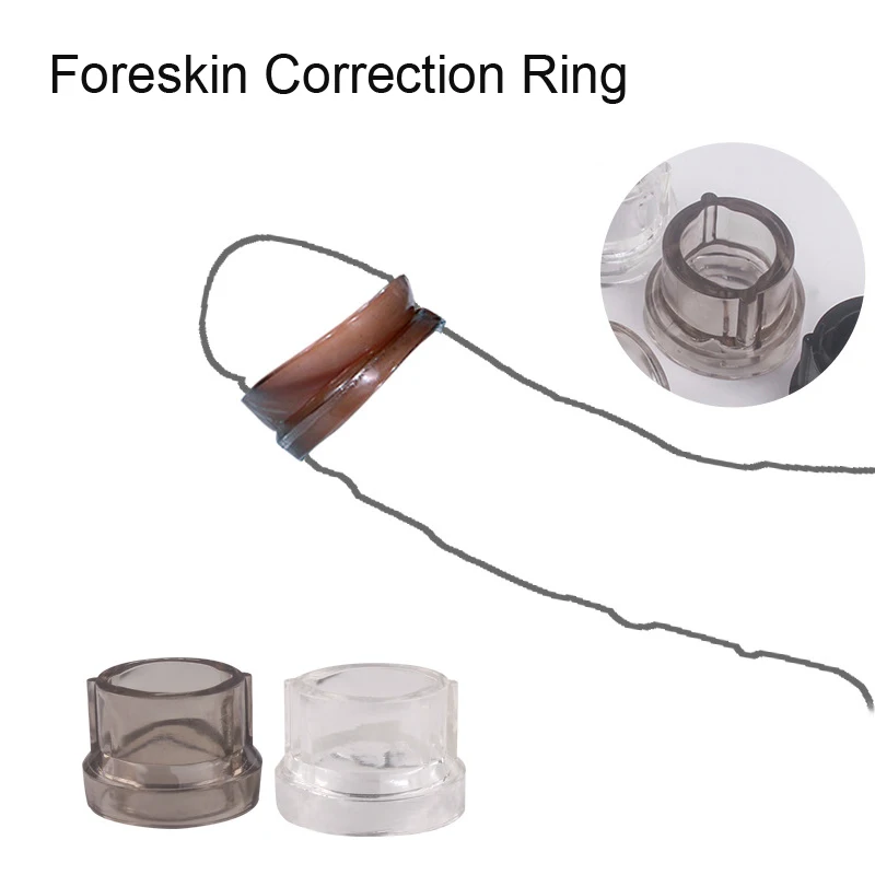 Phimosis Correction Rings Soft Silicone Penis Rings Delay Ejaculation Foreskin Corrector Cock Rings Sex Products for Men Adults