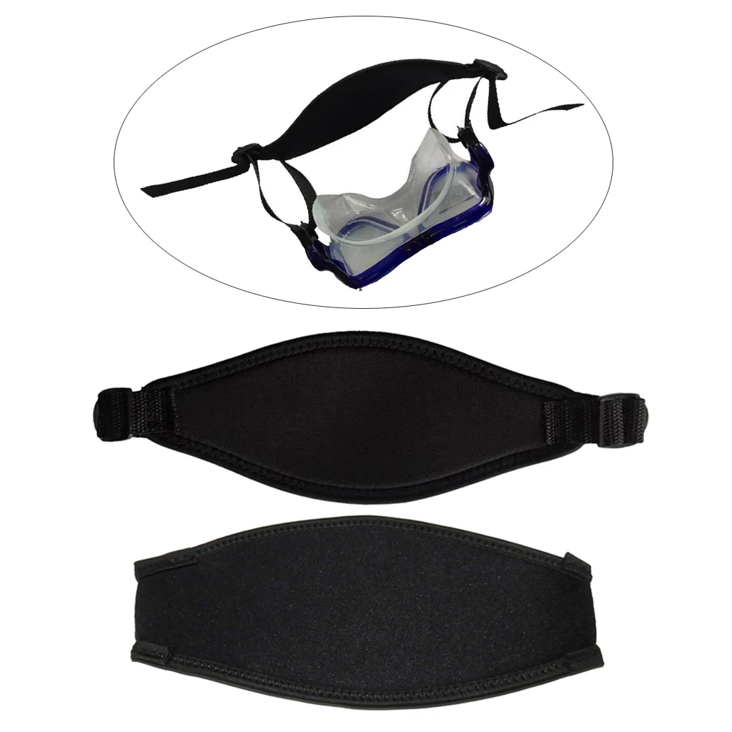 Correas para mascarilla de buceo, cubierta de neopreno suave de nailon, cómoda, para bucear