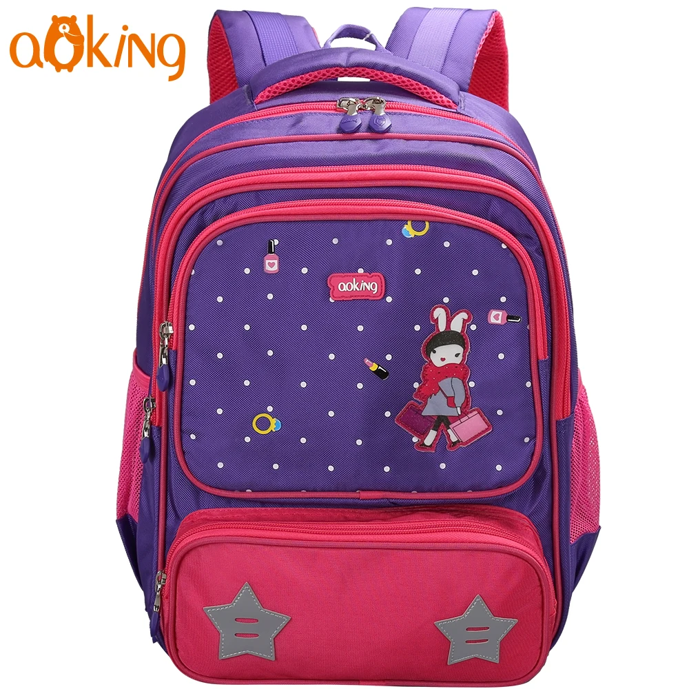 Waterproof School Bag for Teenager Girls Cute Anime Kids Nylon Backpack Reflective Breathable Casual Daypack Travel bag