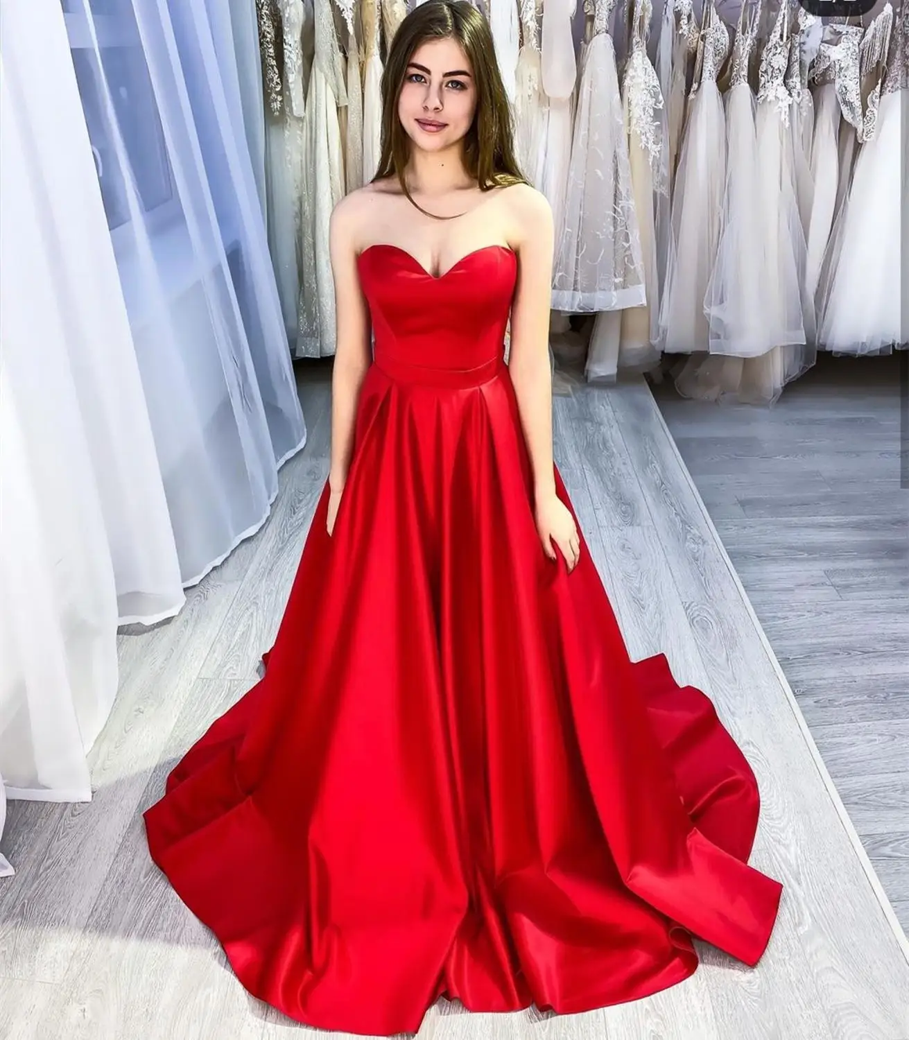 Vestidos de Noche rojos sin mangas para mujer, vestido Formal especial de fiesta, plisado encantador, barato, 2020