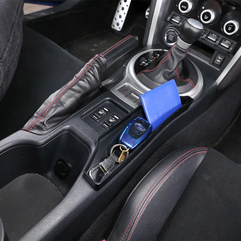 For Toyota 86/Subaru BRZ 2012-2020 Black Car Center Console Shift Side Storage Box Mobile Phone Box Car Interior Accessories