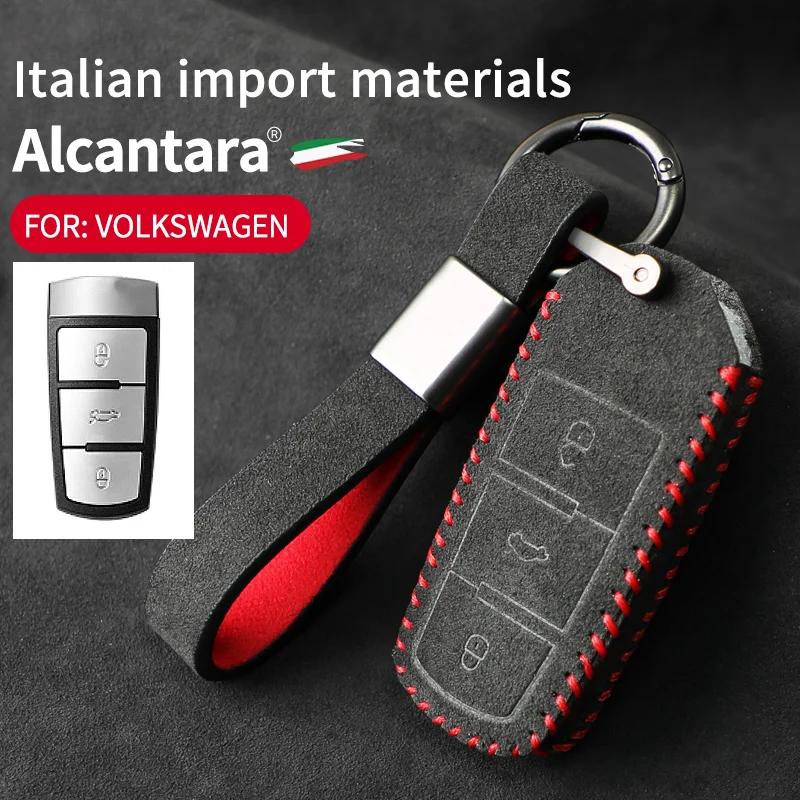 

for Volkswagen Tiguan L Lingdu Tuang Golf 7 Jialu Langyi plus Tange Alcantara fringed fur key case protective cover buckle