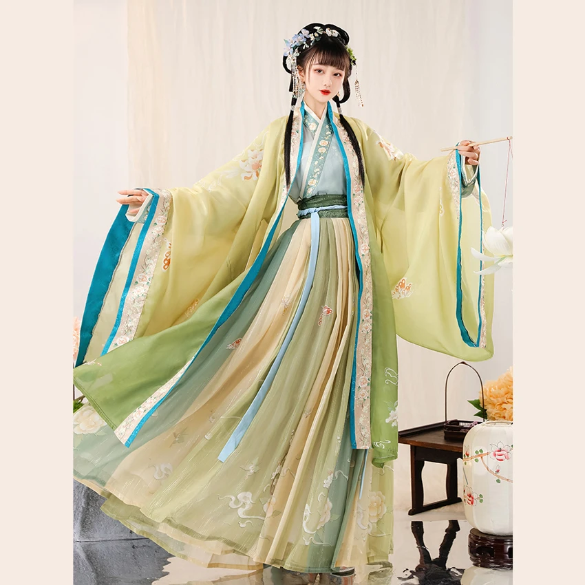 

Women Hanfu Dresses Chinese Costume Ancient Tradition Dress Elegant Fantasia Adult Cosplay Carnival Party Outfit Performance