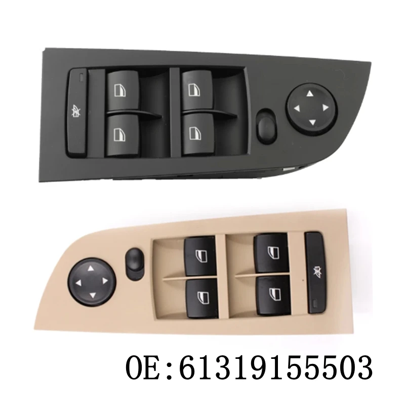 2 Colors New Electric Power Window Master Control Switch Lifter 61319155503 Fit For B M W 61319155503 Car Accessories Black Beig