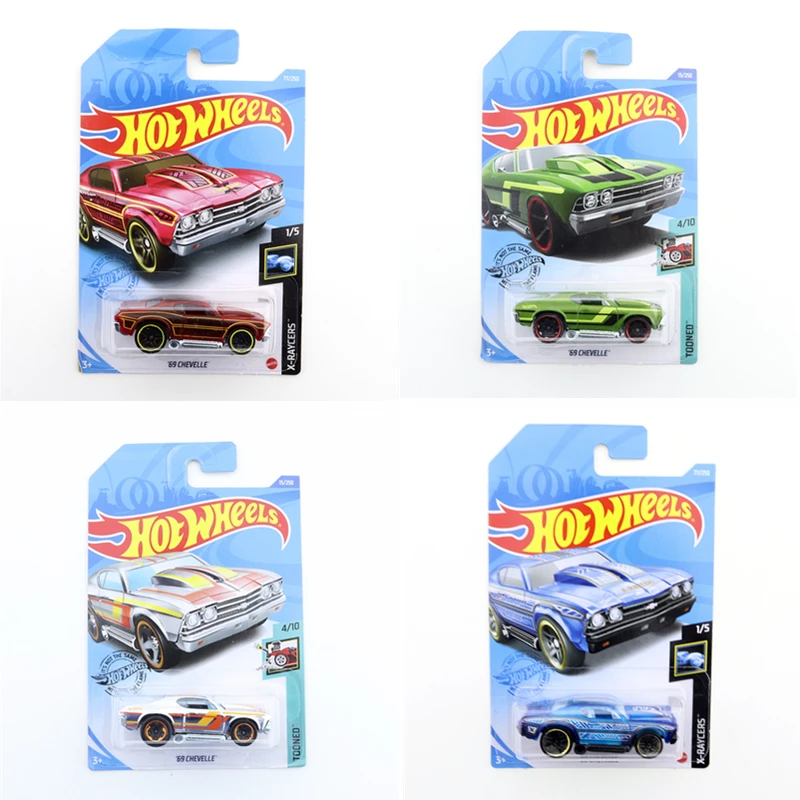 

2020-15 2021-77 Original Hot Wheels Mini Alloy Coupe 69 CHEVELLE 1/64 Metal Diecast Model Car Kids Toys Gift