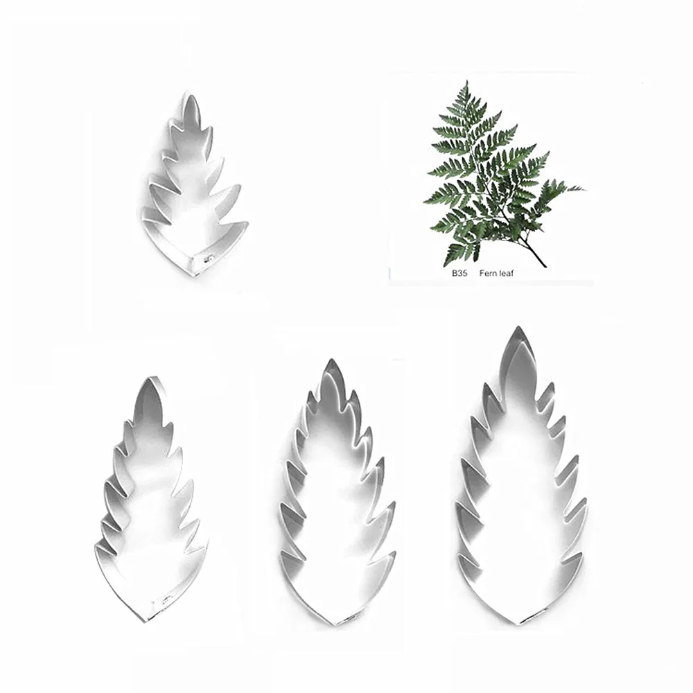 Ferm leaf  fondant sugar flower cutters baking cake decorations Polymer Clay Cold Porcelain gumpaste tools