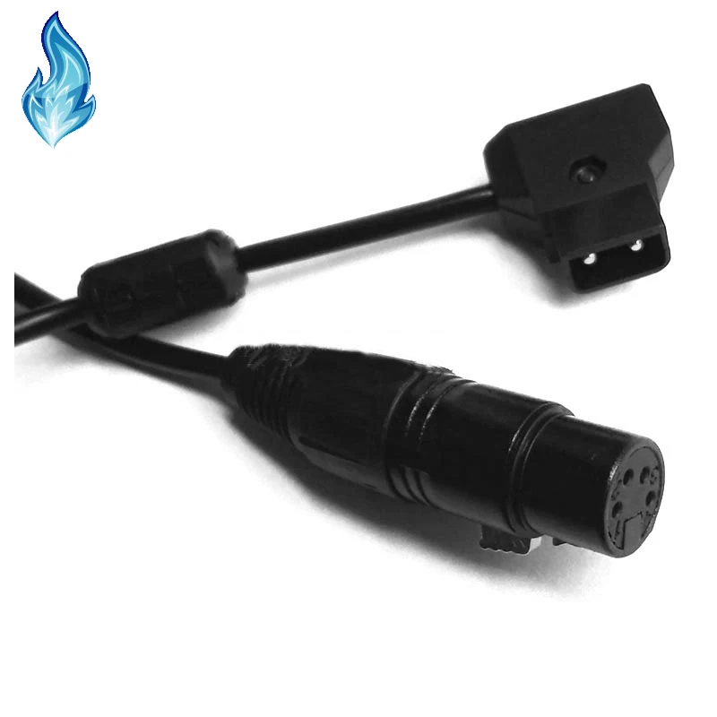 D-Tap Coiled Type B Male 2-Pin to 4Pin Female XLR Cable Line For Power Adapter For 12VDC power adaptation