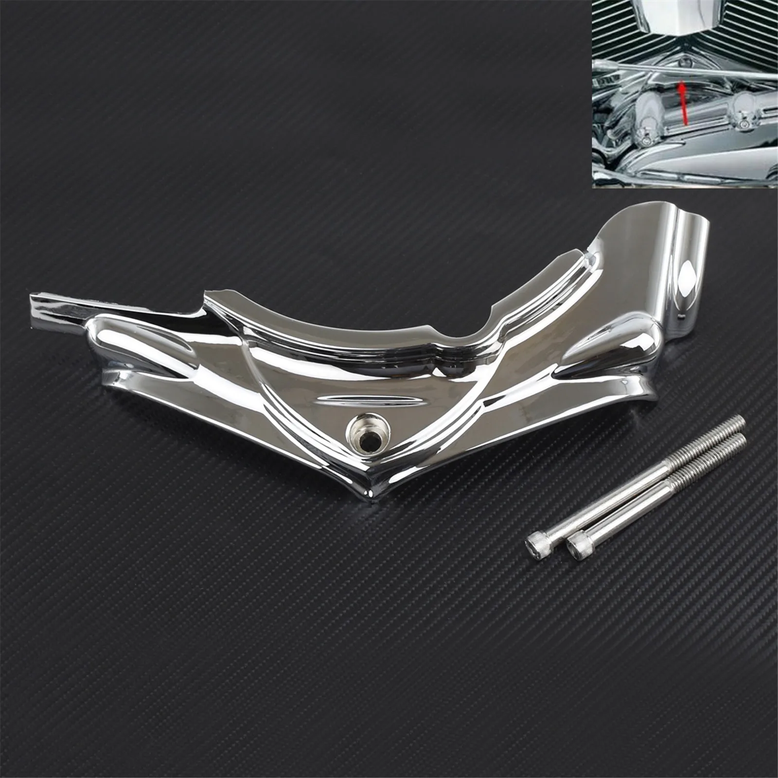 Motorcycle Rear Cylinder Base Cover Side Cover Starter Cover Chrome/ Black For Harley Touring Electra Road Glide FLHT FLHR Dyna