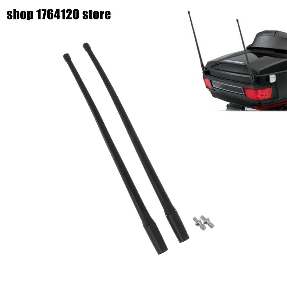 Motorcycle 13'' Radio Antenna Masts AM FM XM 1pc/2pcs Fits For Harley 1985 thru 2013 Touring