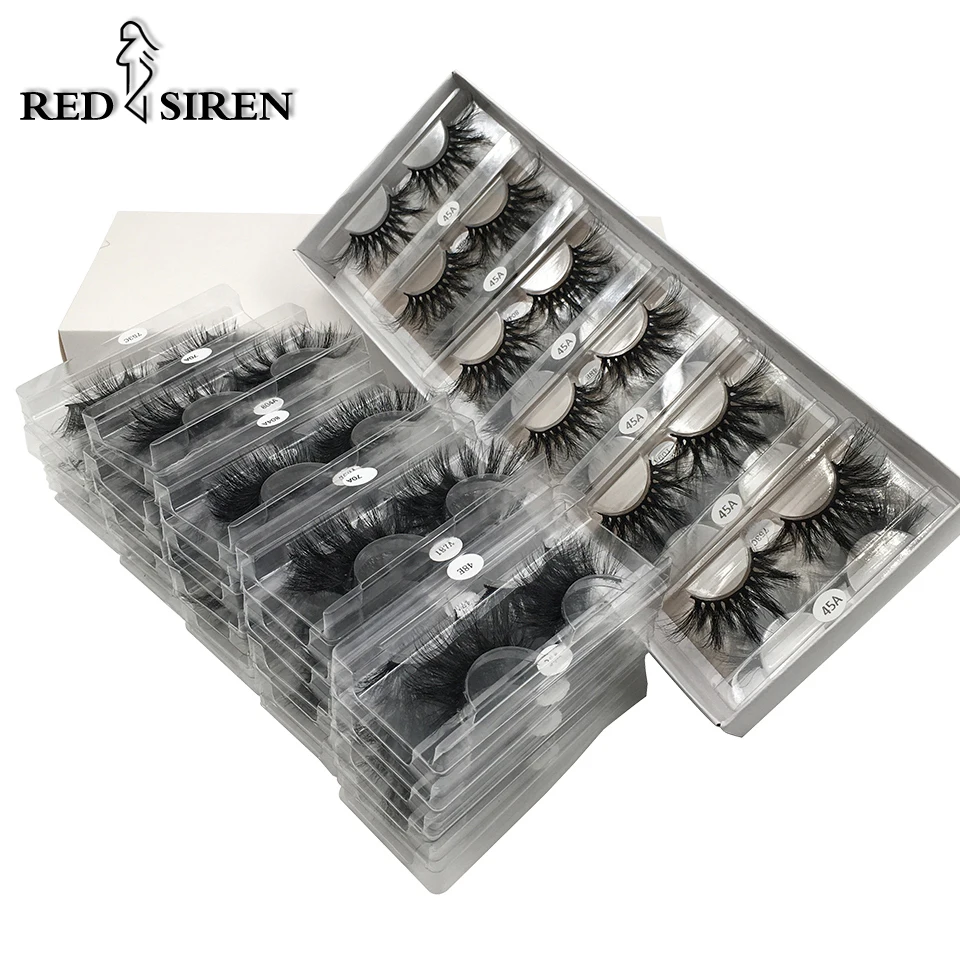 25mm Lashes Wholesale 5-50 Pairs / Lot Mink Eyelashes Dramatic Long Natural Lashes Full Strip Eyelash Make Up 3d Mink Lasehs