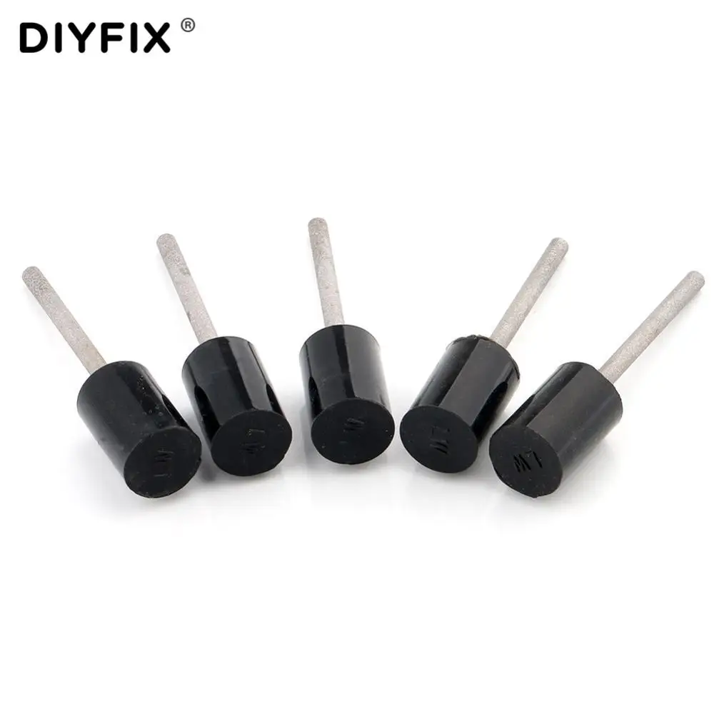 DIYFIX-herramienta de limpieza de pegamento OCA, cabezal suave de silicona, sin daños, herramienta de reparación de cabezal de pulido, 5 uds.