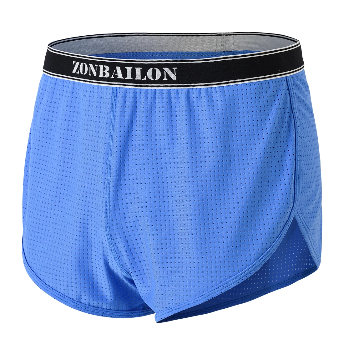 Zonbailon New Men\'s Boxer Underwear SexyFull Coverage Hip with Low Rise Short Briefs Trunks Style Side Split Boxer Underwear