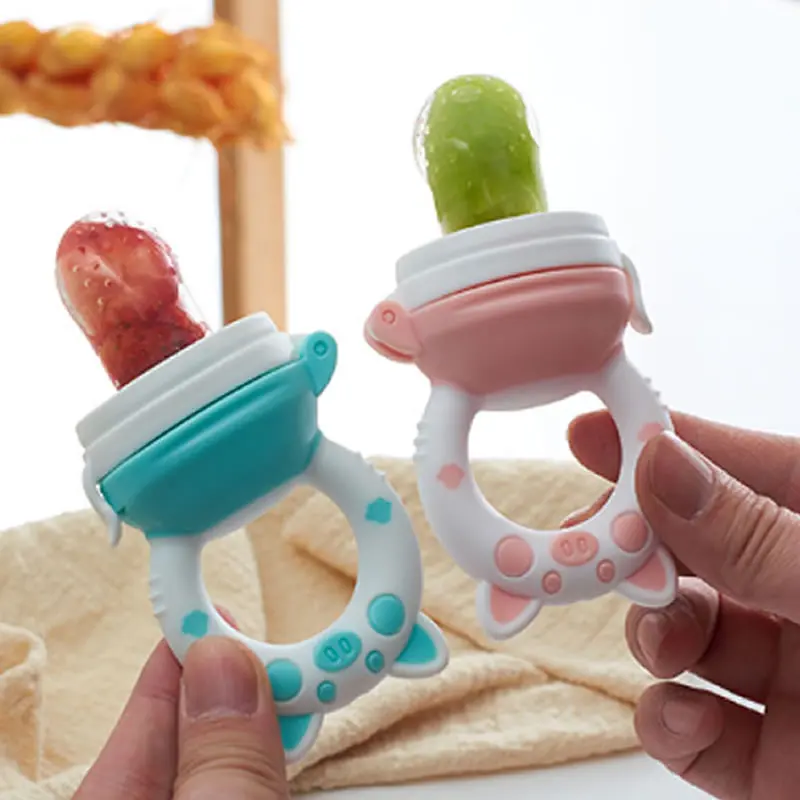 Baby-Fütterungslöffel für nahrhafte Früchte und Gemüse, Beißring, Kauspielzeug, Baby-Fütterungslöffel, Schnullerflasche – Detail 9