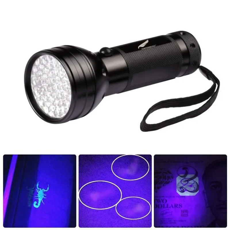 UV Flashlight Black Light 21 LEDs 395 nM Ultraviolet Torch Blacklight Car Detector for Dog Urine, Pet Stains and Bed Bug