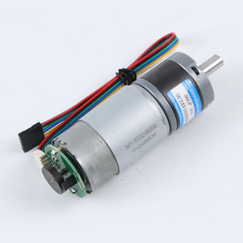 12V 24V 36mm DC gear motor with encoder planetary gear 36GP-555 large torque adjustable speed small motor