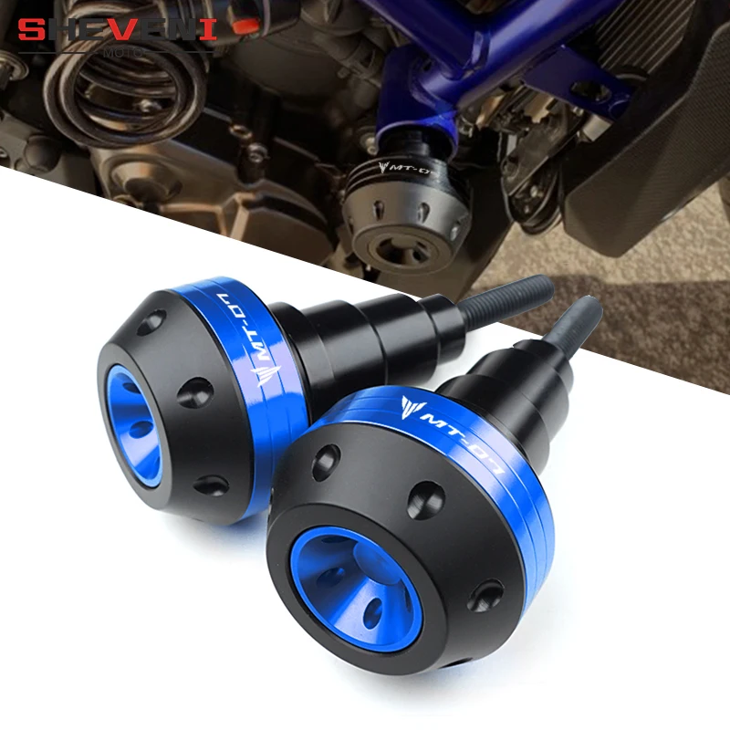 1 Pair CNC Frame Sliders Crash Pad Falling Protector For Yamaha MT07 MT 07 2015 2016 2017 2018 2019 engine protection Sliders