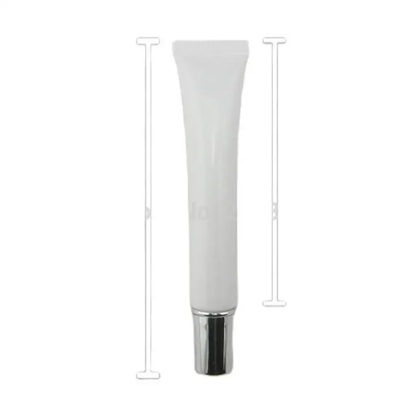 

20ml white mildy wash soft tube or butter / handcream tube with round silver lid