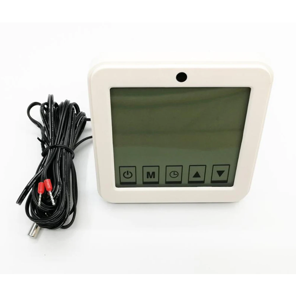 TF brand electric heater thermostat touch screen type with temperature sensor inside and probe sensor with 3 meters cable