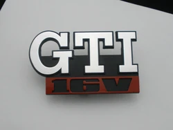 Griglia media 16V gti, Logo GTI, Logo griglia cromata, Badge griglia auto, MK1 MK2