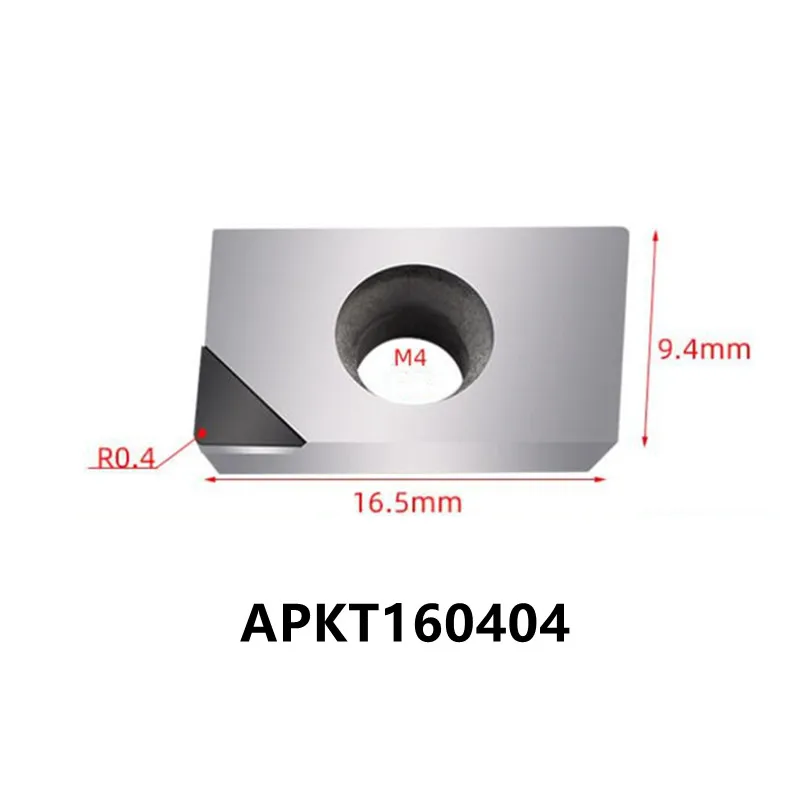 แทรก PCD CBN เครื่องกลึง CNC เครื่องมือ APKT160404 APKT160408 APKT113504 APKT113508 PCD สำหรับอลูมิเนียม CBN สำหรับ Hard Steel