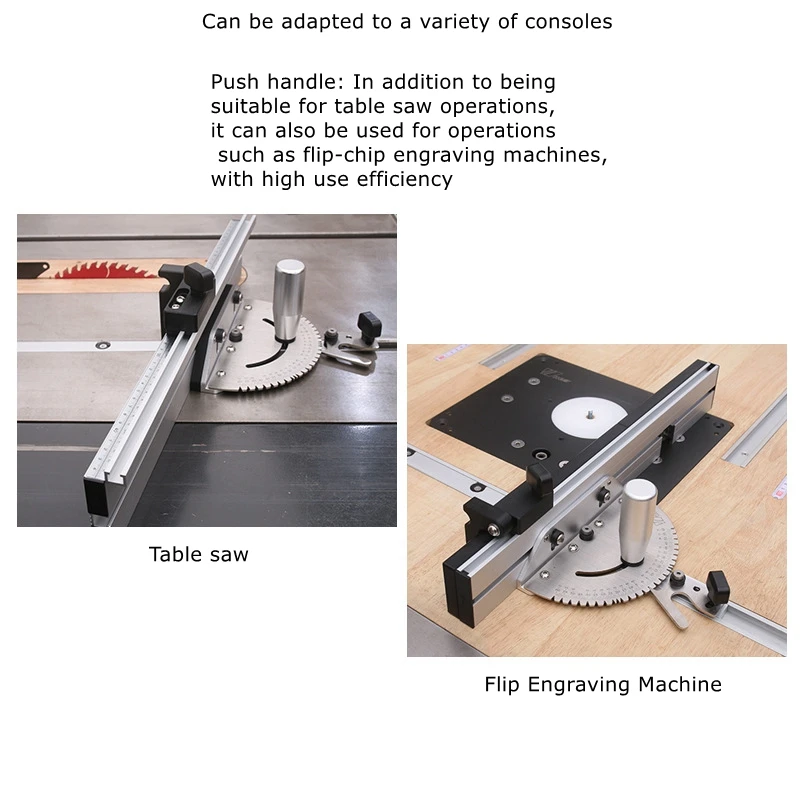 Juego de calibrador de inglete para carpintería y volteo, enrutador de sierra de mesa, guía de calibre de inglete de ángulo de 450mm