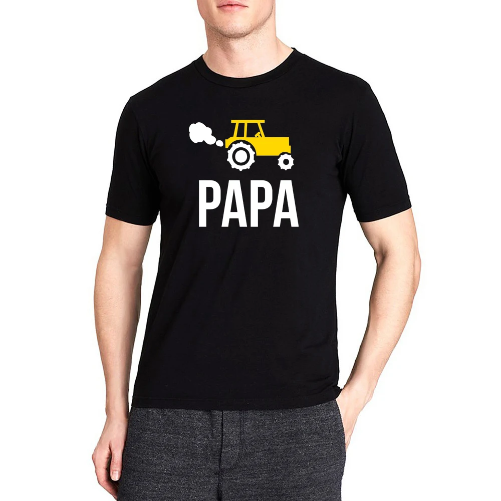 Papa and Papa\'s Little Helper Matching Father and Son T-shirts Summer Short Sleeve Dad Boys Clothes Matching Family Look Outfit