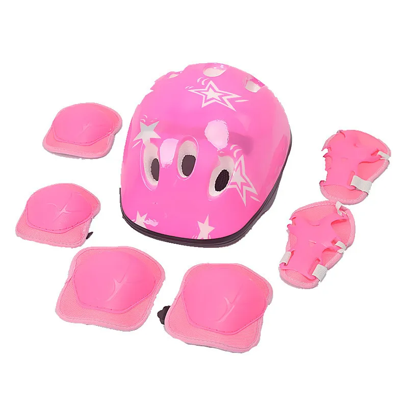 Kids Bicycle Helmet Child Sports Safety Cycling Protection Knee Elbow Pad Sets Balance Bike Roller Skating Helmet Guard Capacete